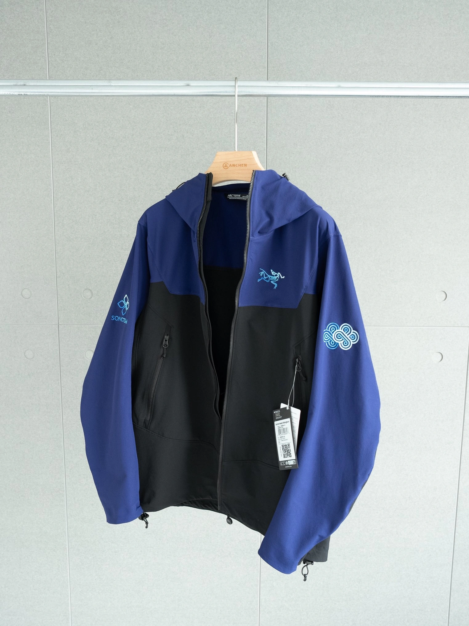 wg.luxury- 1r3t5ryx GAMMA 3.0 SONGTSAM HOODY embroidery item:E-F524I1934